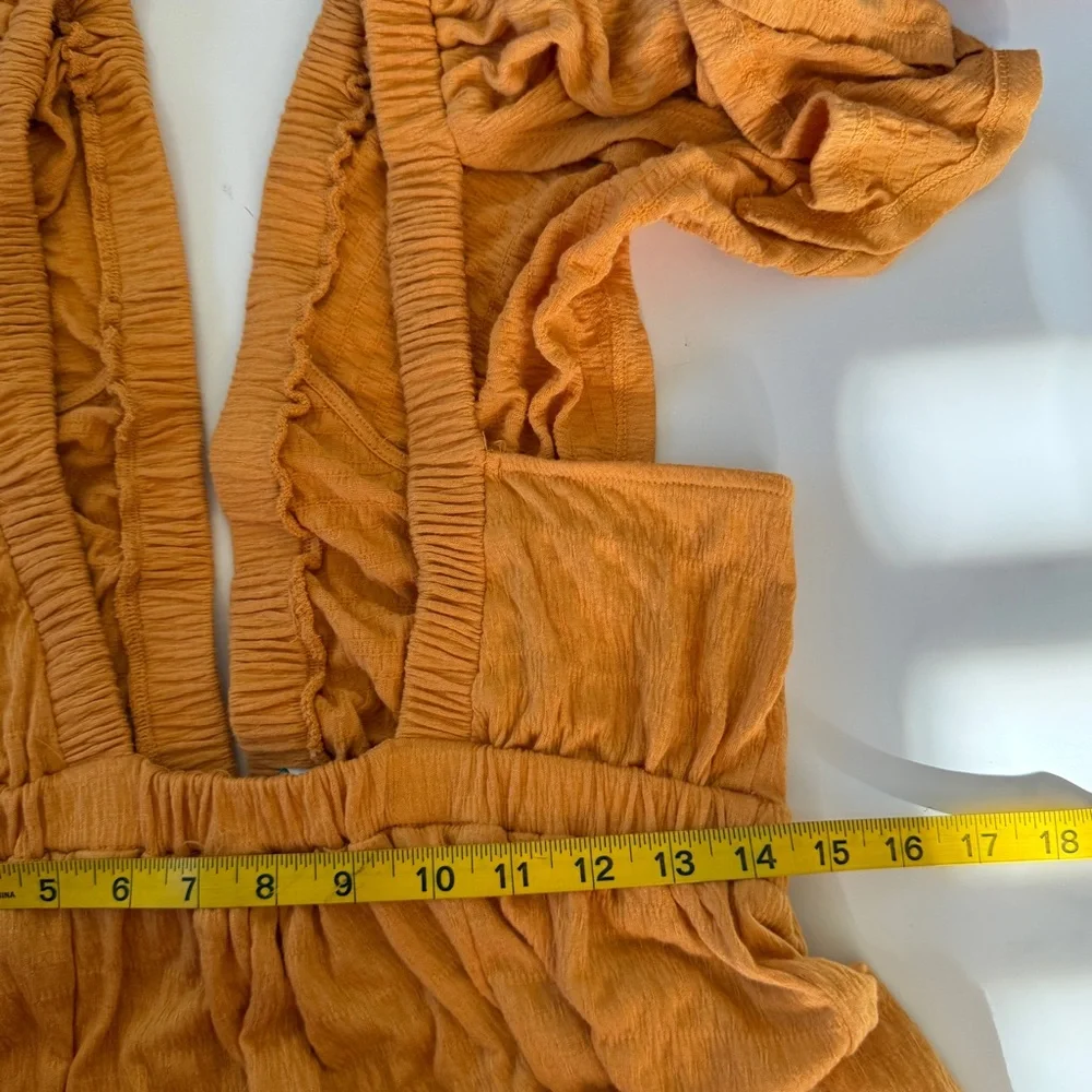 Free People Dress La La Maxi Dress in Golden Pollen XS - Picture 13 of 14